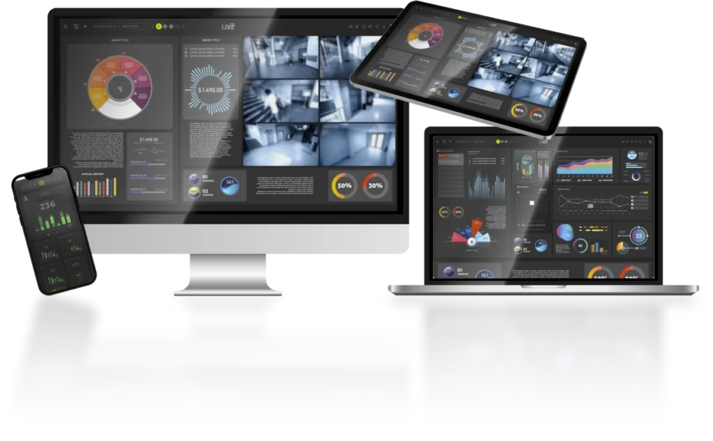 IPFusion Live running on desktop, tablet and mobile.